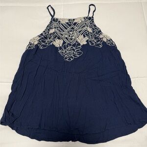 Eyeshadow | Tops | Eyeshadow Blue Asymmetrical Embellished Camisole |  Poshmark